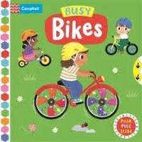 Image of Push Pull Slide: Busy Bikes
